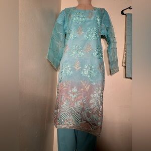 Elegant Embroidered Dress Set